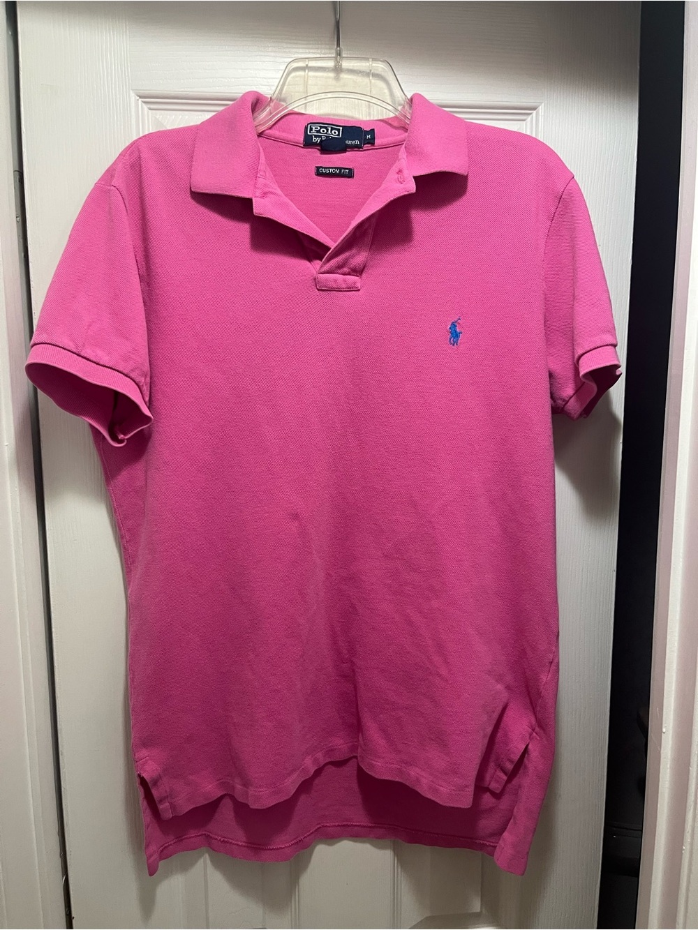 Polo by Ralph Lauren Bright Pink Short-Sleeve Polo with Blue Pony